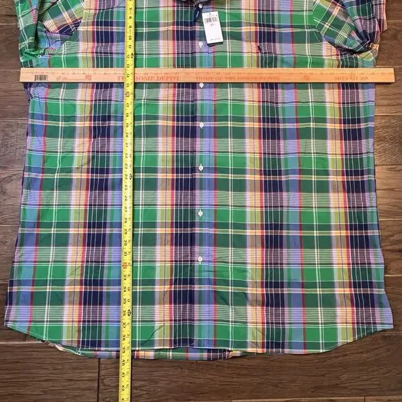 Polo Ralph Lauren Plaid Oxford Men’s 4XLT Long Sleeve Button Down Shirt NWT $110 - Picture 6 of 8